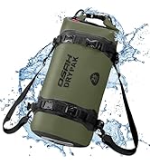 OSAH DRYPAK 25L Waterproof Dry Bag - Motorcycle Luggage Tail Bag with Straps for Back Seat, Roll ...
