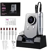 Electric 45000RPM Nail Drill Machine Rechargeable Portable Nail File Electric DIY Nail Drill Kit ...