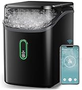 Silonn Nugget Ice Maker Countertop, WiFi Pebble Ice Machine with Soft Chewable Ice, Timer Functio...