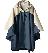 SaphiRose Unisex Rain Poncho Hooded Waterproof Raincoat for Adults Women