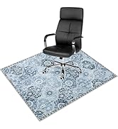 Anidaroel Moroccan Office Chair Mat for Hardwood/Tile Floor, 48"x60" Desk Floor Mat for Office Ch...