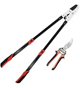 Loppers Heavy Duty Tree Trimmer Extendable Anvil Loppers with Compound Action, Chop Thick Branche...
