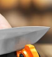 Orange Ninja All-in-1 Tool Sharpener for Pocket Knives,Lawn Mower Blade, Axe, Hatchet, Machete, P...