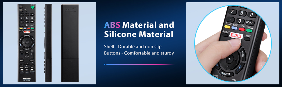 abss material and silicone material shell - durable and non slip buttons - comfortable and stylish