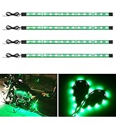 EverBright Green Led Strip Lights for Cars, 10.6 inch 27CM 5050 15 SMD Waterproof Car Underglow L...