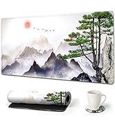 Large Gaming Mouse Pad, AIMSA Extended Mouse Pad with Stitched Edge, XL Keyboard Mouse Mat Non-Sl...