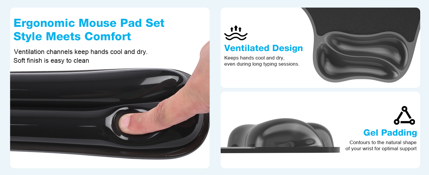 mouse pad with wrist rest