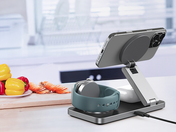 3 in 1 wireless charging station