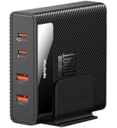 Mcdodo 100W USB Charging Station with Multiport (2USB-A&amp;2USB-C), 4-in-1 Desktop GaN USB Charger B...