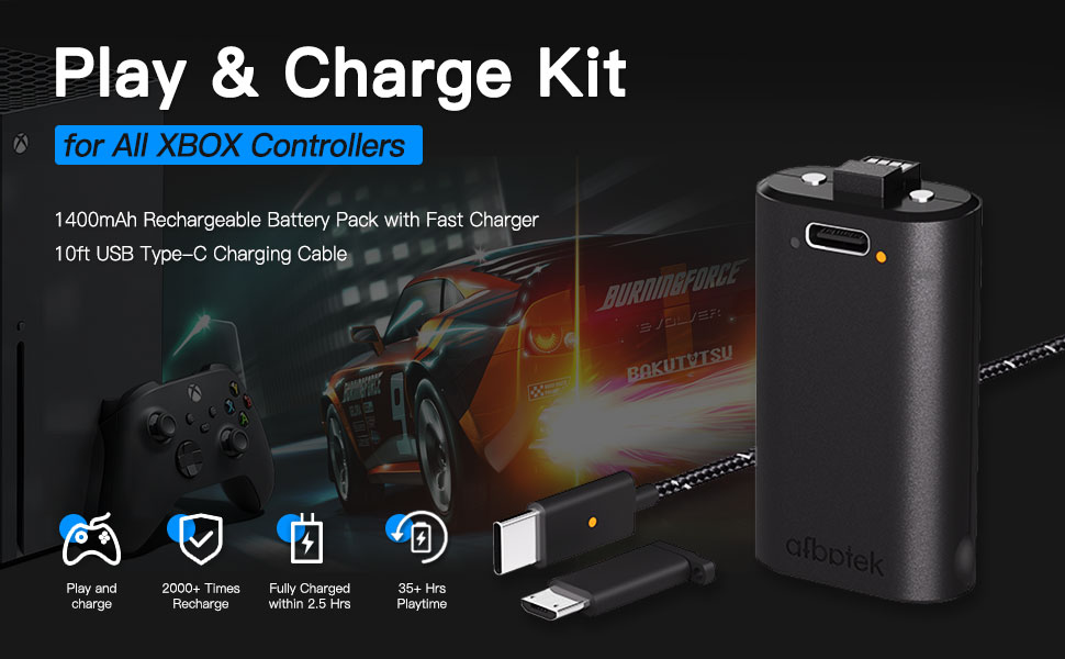 XBOX One Controller wireless rechargeable battery pack xbox one s xbox one x series s elite