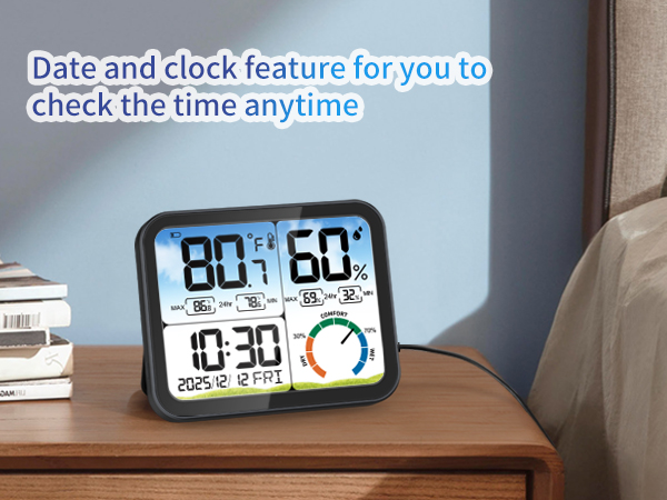 Date and clock function