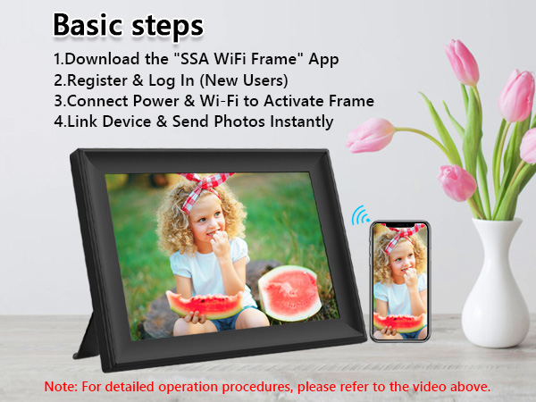 10.1 inch digital photo frame