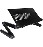 Zippace Adjustable Laptop Computer Lap Desk Portable Multifunctional Cooling Ergonomic Vented Tab...