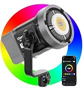 ULANZI Video Light, 120W RGB LED Video Light COB Fill Color Continuous Output Lighting with APP C...