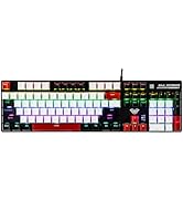 MechLands Aula S500 Wired Gaming Keyboard, 100% Full Size Mechanical Keyboard with Number Pad, 10...