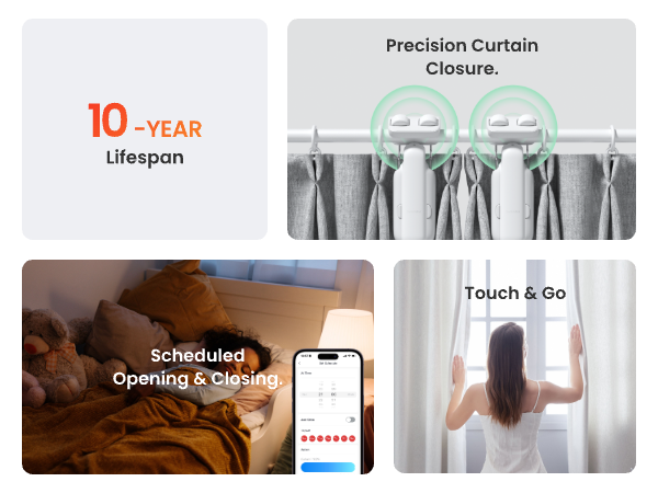 Automatic Curtain Opener 3 Rod