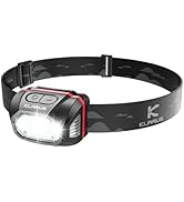 klarus HM1 IPX6 Waterproof Rechargeable Headlamp with Motion Sensor, 70 Hours Long Battery Life, ...