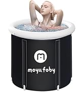 Moyufoby Cold Plunge Tub Outdoor Ice Bath Tub for Athletes with Cover, Portable Inflatable Bathtu...