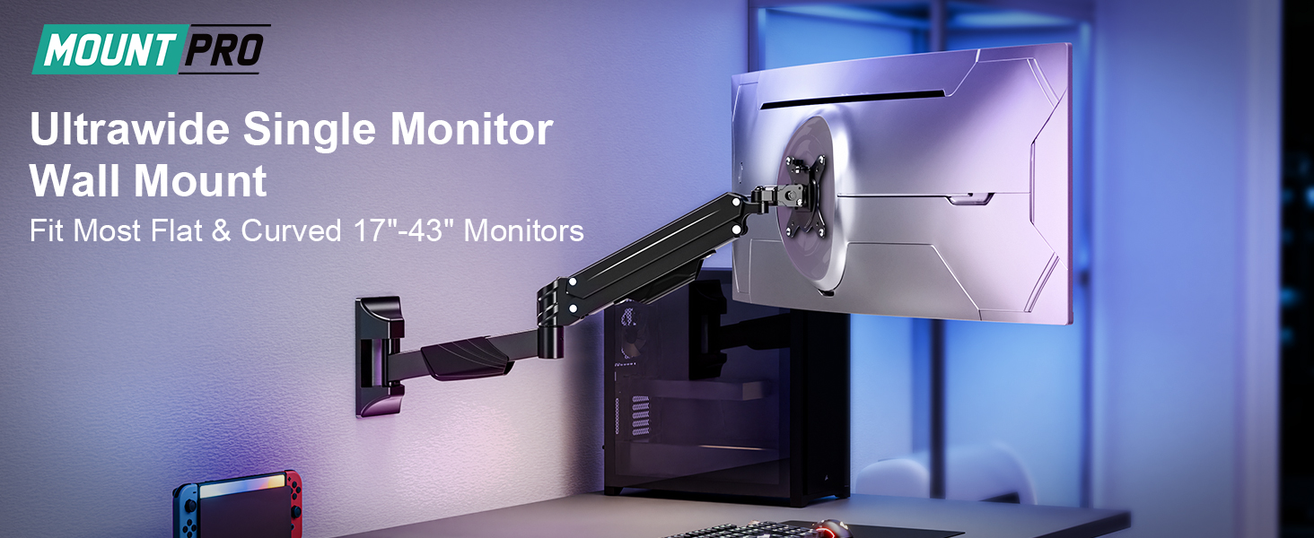 single monitor wall mount