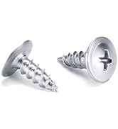 LONTAN 100 Pack #8 x 1/2" Phillips Truss Head for Drawer Slides Screws for Cabinet Glides Galvani...