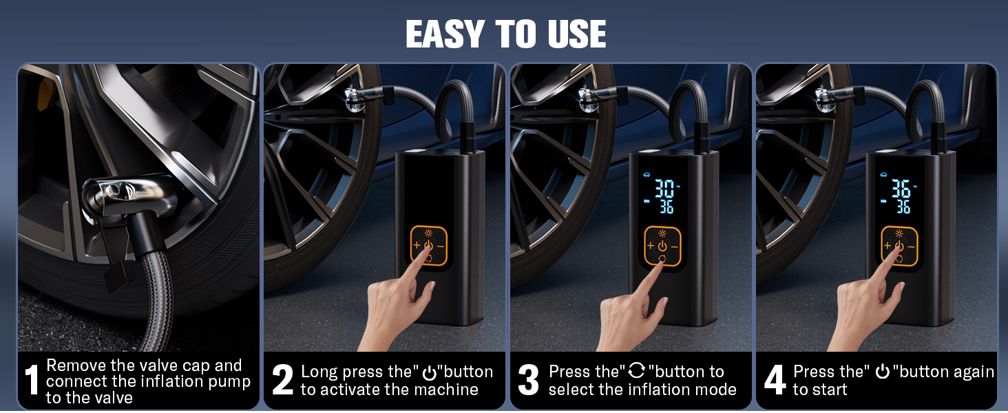 portable air compressor for car tires