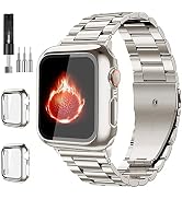 Bekomo Compatible with Apple Watch Band 49mm 44mm 45mm 42mm 40mm 38mm 41mm, Stainless Steel Metal...