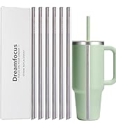 Dreamfocus Reusable Metal Straws Replacement Stainless Steel for Hydro Flask Travel Tumbler 40 oz...