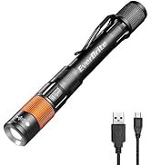 EverBrite Rechargeable Pen Light, 300 Lumens EDC Flashlight, Zoomable, LED Pocket Flashlight with...