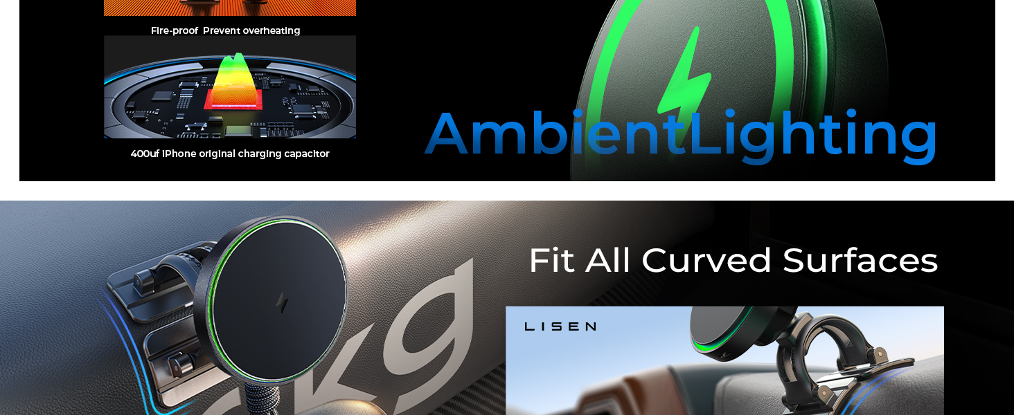 qi2 magsafe car mount charger