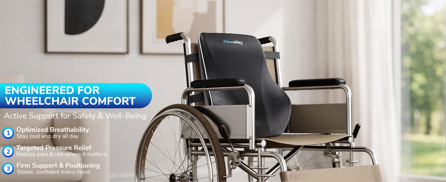 Lumbar Pillow with High Backrest