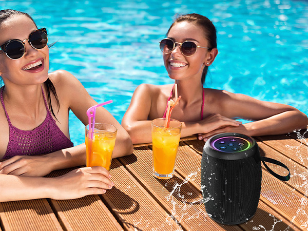 IPX5 waterproof ,sandproof, dustproof, great for beach,poolside. bathroom while shower.
