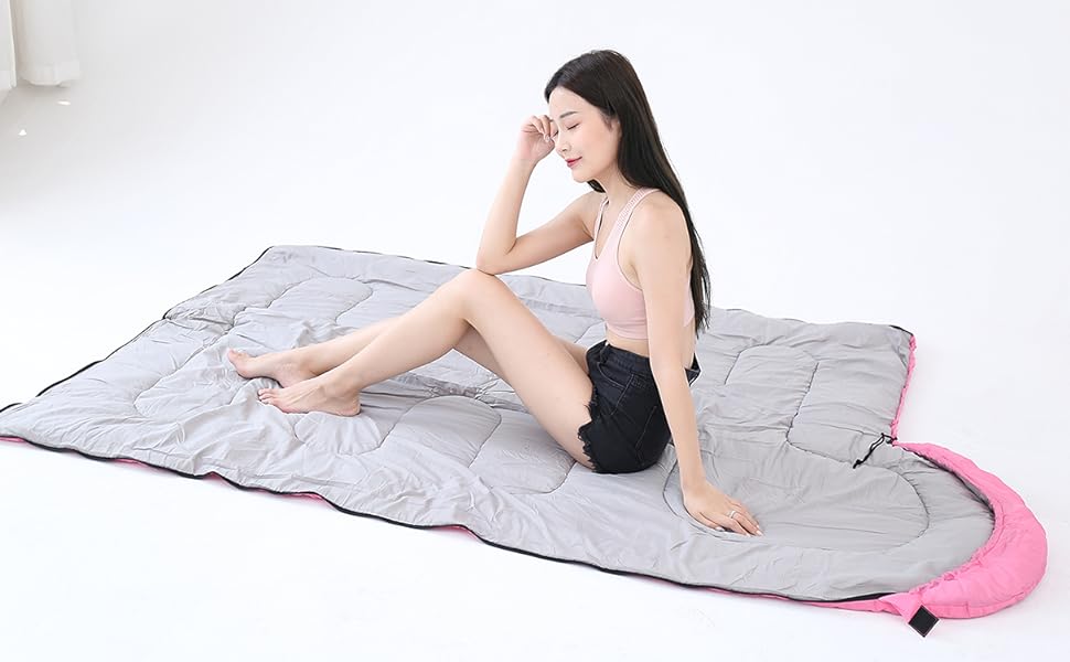 Sleeping bag can Sleeping bag can be openedbe expanded