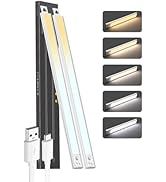 TheDeco Under Cabinet Lighting 20'' Motion Sensor 5CCT Dimmable 94-LED Light, 2500mAh Rechargeabl...