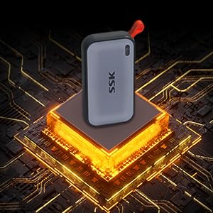 SSK External SSD 1TB,Extreme Portable NVME USBC 3.2 Gen2 Solid State Drive
