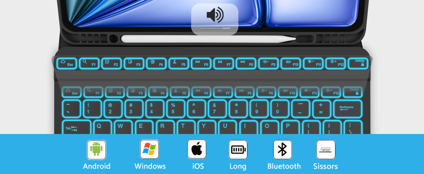 ipad air 13 inch case keyboard