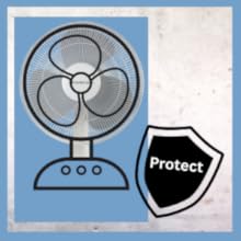 comfort zone portable table fan is designed to be sturdy and safe