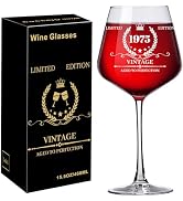 Baalaka Birthday Gifts for Women, Birthday Decorations for Women, 16 OZ Vintage Wine Glass Birthd...