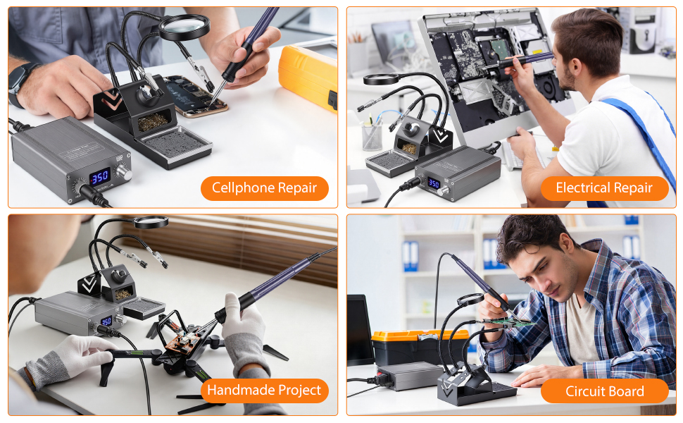 AUCANLA Digital Soldering Station Kit
