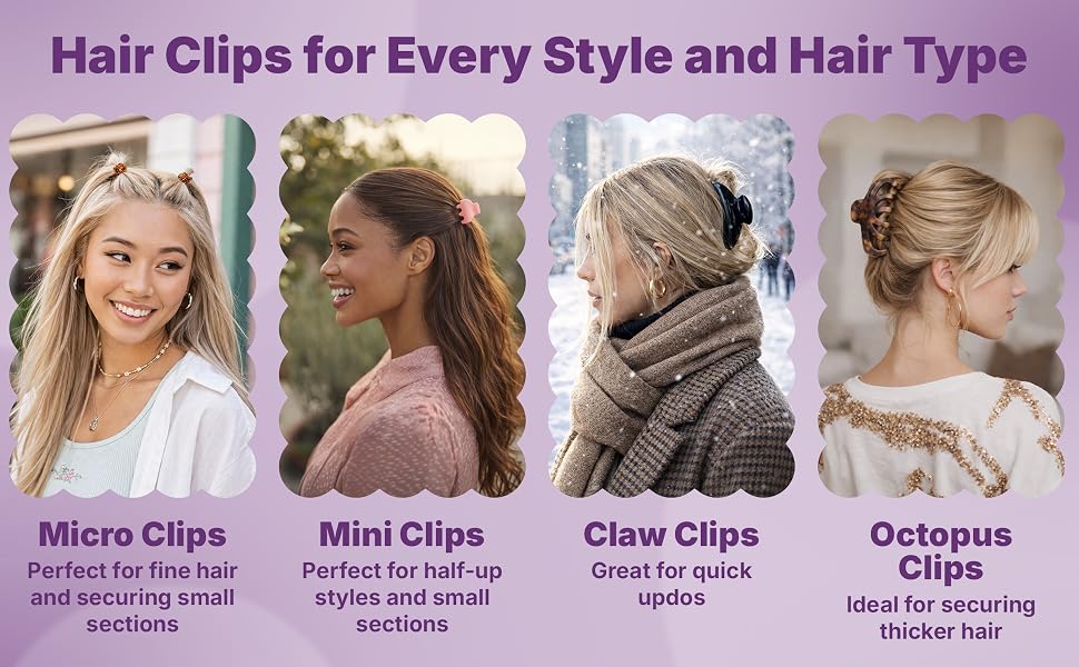 Goody hair clips for every style and hair types.