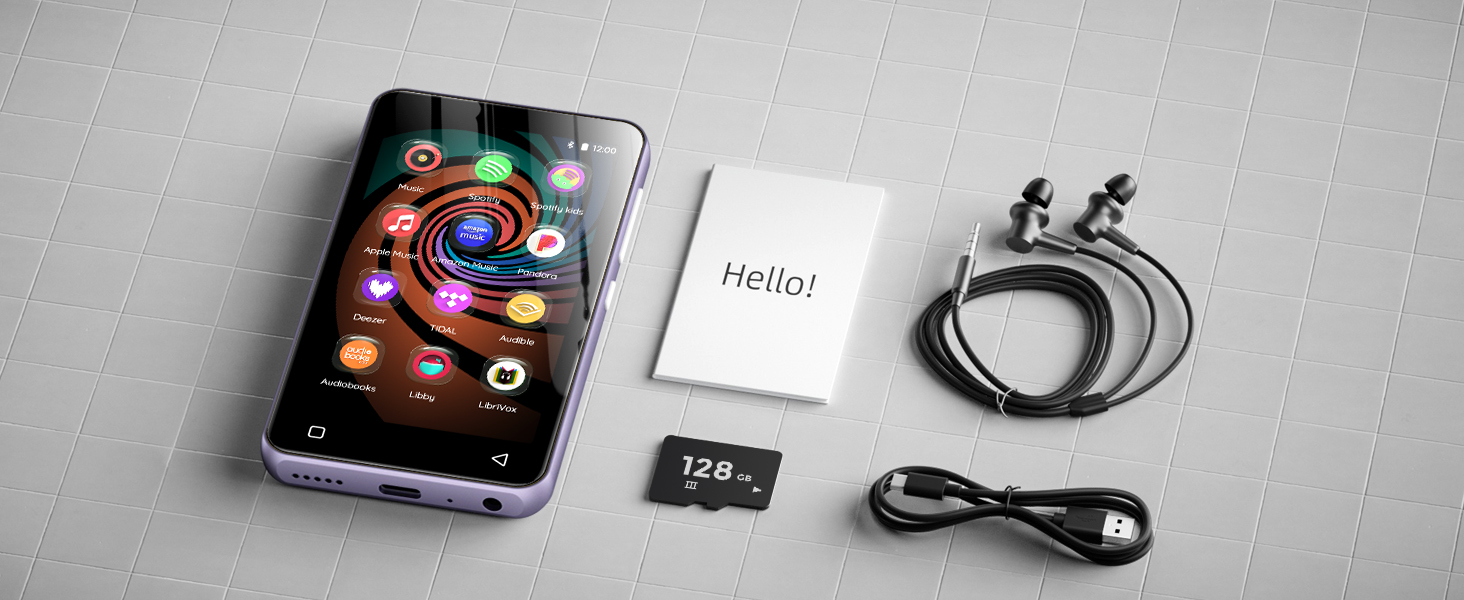 mp3 player with headphones