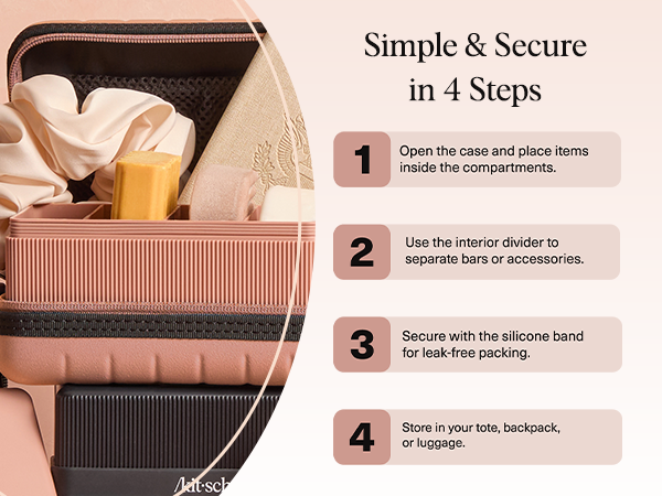 Kitsch 4-Compartment Travel Soap Case