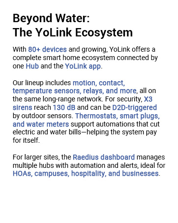 Beyond Water: The YoLink Ecosystem