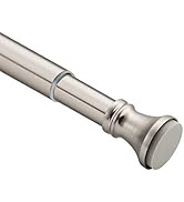 Amazer Spring Tension Curtain Rod - 54-90 Inches Rust-Resistance Shower Curtain Rod Bathroom Rod,...