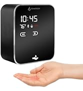 GentleJet AuraJet Automatic Soap Dispenser Touchless - Adjustable Levels, Digital Display, Alumin...