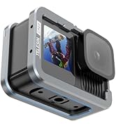 TELESIN Aluminum Case Metal Camera Cage for Go Pro 13 12 11 10 9, Protective Frame Housing with N...