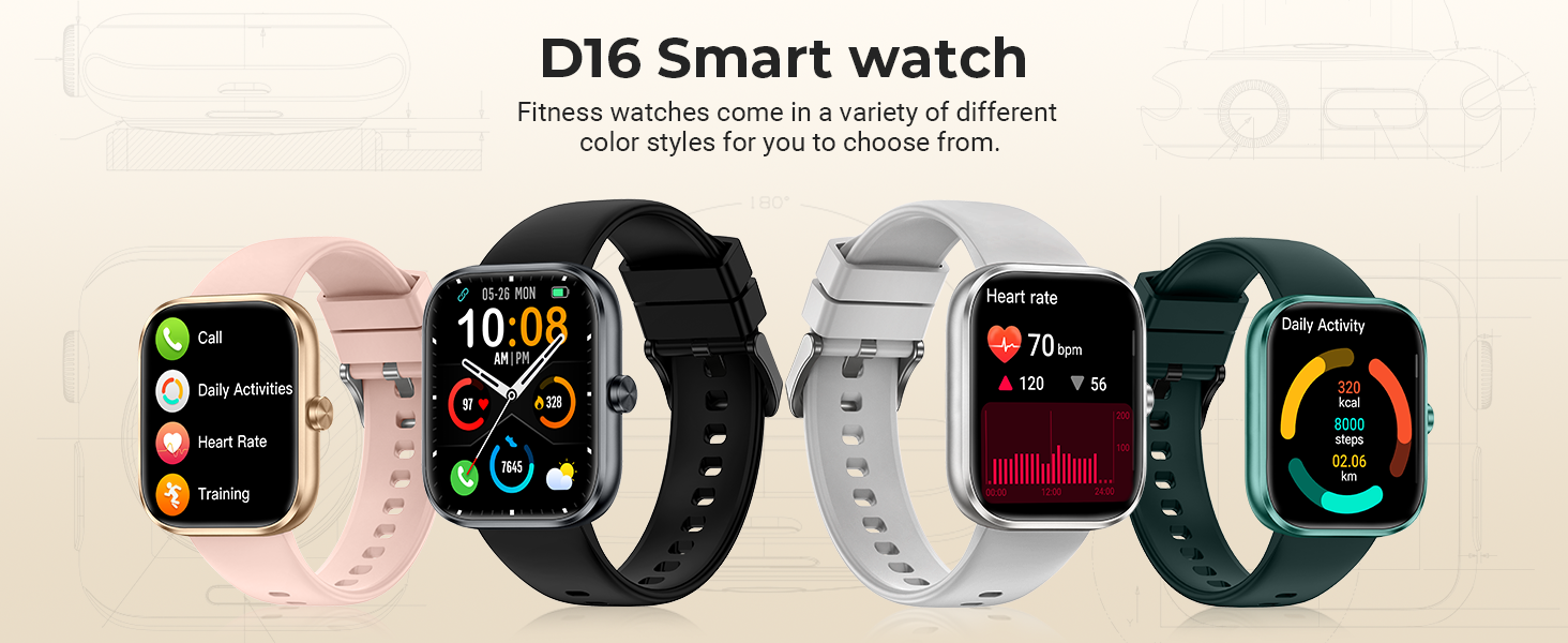 Smart watch multi-color display