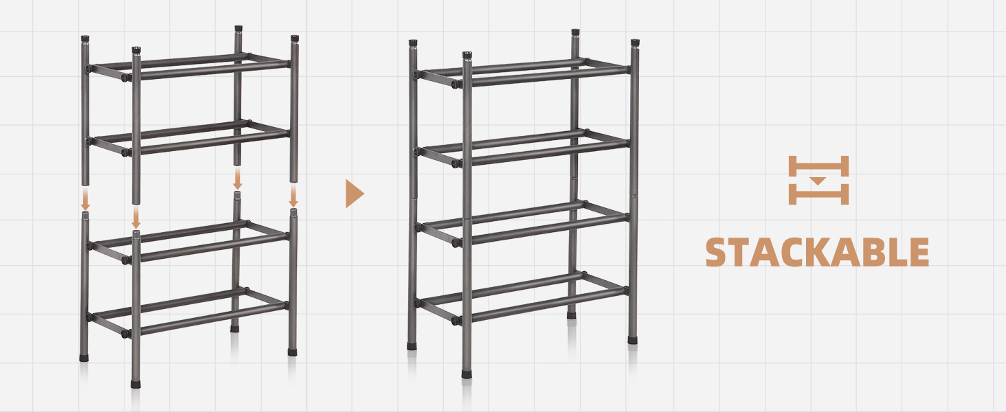 adjustable shoe rack