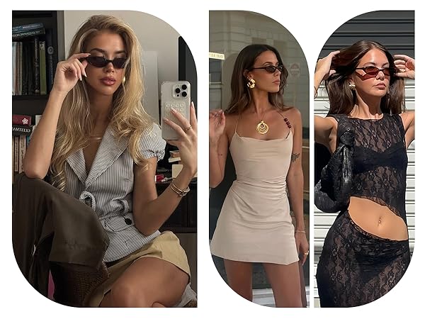 small oval sunglasses