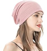 ZLYC Women Fashion Knit Slouchy Beanie Hat Thin Stretch Skull Caps