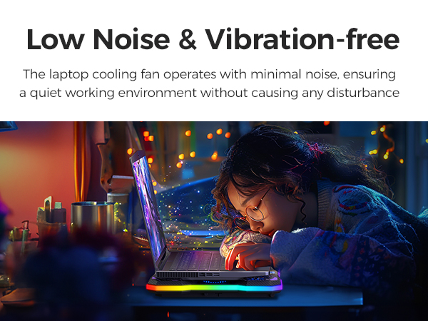 low noise laptop cooler